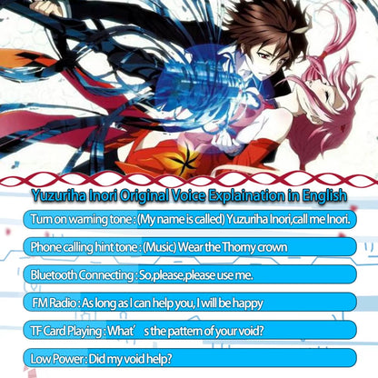 Anime Guilty Crown Yuzuriha Inori Cosplay Props Folding Wireless Headphone Bluetooth Stereo Foldable Headset Adjustable Earphone