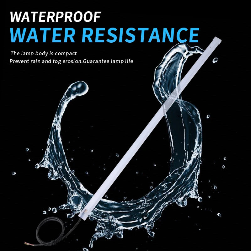 2Pcs Motorcycle Turn Signal Lights LED Daytime Running Lights Tail Light DRL Waterproof Decoration Strip Brake Flowing Light